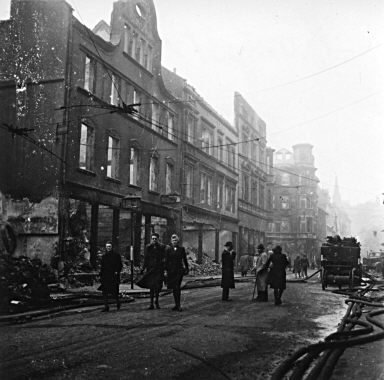 Hagen nach dem Luftangriff vom 1. Oktober 1943 - Kampstrae