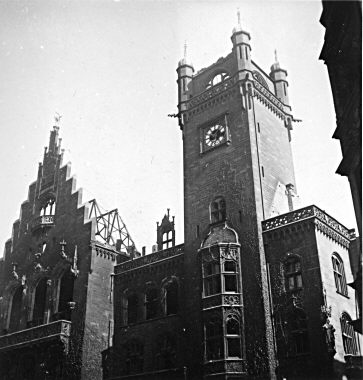 Hagen nach dem Luftangriff vom 1. Oktober 1943 - Rathaus