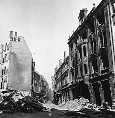 Hagen nach dem Luftangriff vom 1. Oktober 1943 - Krnerstrae