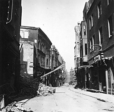 Hagen nach dem Luftangriff vom 1. Oktober 1943 - Krnerstrae