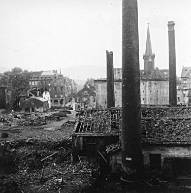 Hagen nach dem Luftangriff vom 1. Oktober 1943 - Krnerstrae