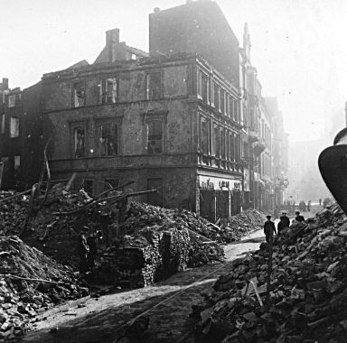 Hagen nach dem Luftangriff vom 1. Oktober 1943 - Mittelstrae