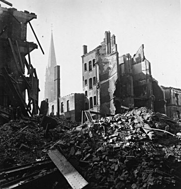 Hagen nach dem Luftangriff vom 1. Oktober 1943 - Mittelstrae