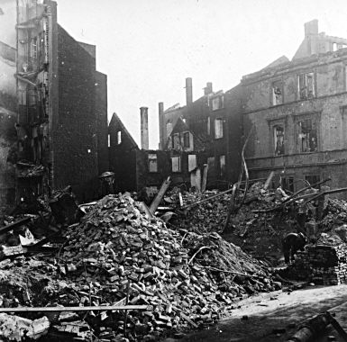 Hagen nach dem Luftangriff vom 1. Oktober 1943 - Mittelstrae