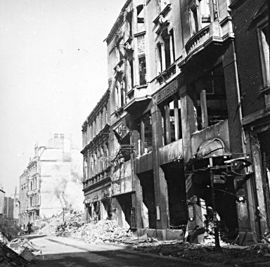 Hagen nach dem Luftangriff vom 1. Oktober 1943 - Mittelstrae