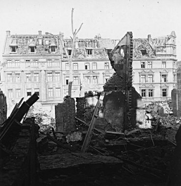 Hagen nach dem Luftangriff vom 1. Oktober 1943 - Bismarckstrae