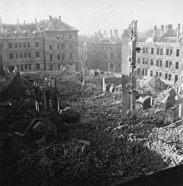 Hagen nach dem Luftangriff vom 1. Oktober 1943 - Bismarckstrae