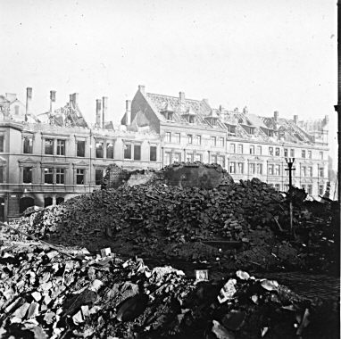 Hagen nach dem Luftangriff vom 1. Oktober 1943 - Mauerstrae