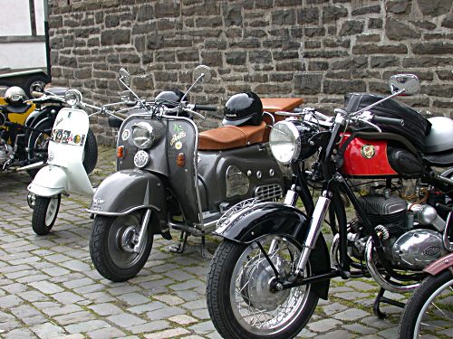 Motorrad-Klassiker im Freilichtmuseum